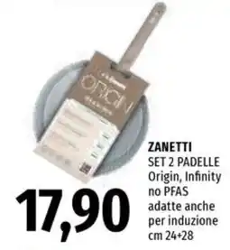Emi Supermercati Zanetti set 2 padelle origin infinity offerta