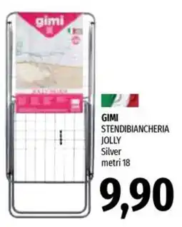 Emi Supermercati Gimi stendibiancheria jolly silver offerta