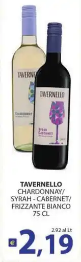 Supermercati Bruscoli Tavernello Chardonnay/Syrah - Cabernet/Frizzante Bianco offerta