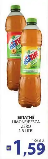 Supermercati Bruscoli Estathe limone/pesca zero offerta