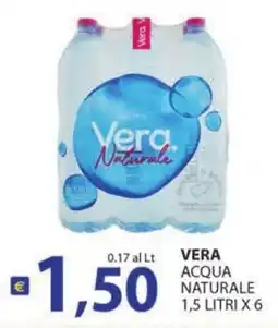 Supermercati Bruscoli Vera acqua naturale offerta