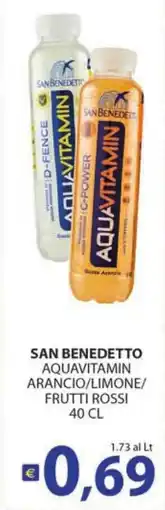 Supermercati Bruscoli San Benedetto Aquavitamin Arancio/Limone/Frutti Rossi offerta