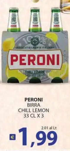 Supermercati Bruscoli Peroni birra chill lemon offerta