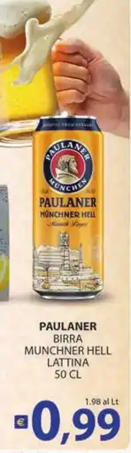 Supermercati Bruscoli Paulaner birra munchner hell offerta