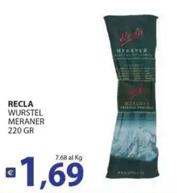 Supermercati Bruscoli Recla wurstel meraner offerta