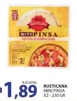 Supermercati Bruscoli Rusticana mini pinsa offerta