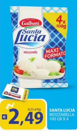 Supermercati Bruscoli Santa Lucia Mozzarella offerta
