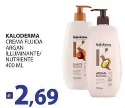 Supermercati Bruscoli Kaloderma crema fluida argan illuminante/nutriente offerta