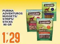Supermercati Bruscoli Purina Adventuros Nuggets/Strips/Sticks offerta