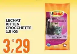 Supermercati Bruscoli Lechat kitten crocchette offerta