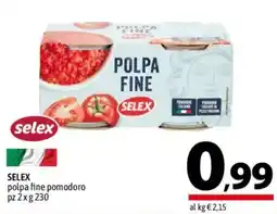 A&O Selex polpa fine pomodoro offerta