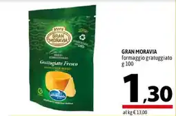 A&O Gran Moravia formaggio gratuggiato offerta