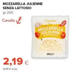Tigre Mozzarella julienne senza lattosio Consilia offerta