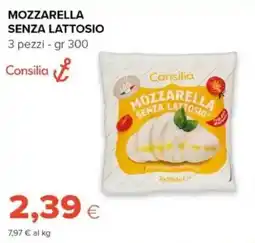 Tigre Mozzarella senza lattosio Consilia offerta