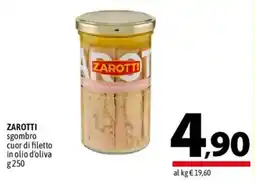 A&O Zarotti sgombro cuor di filetto in olio d'oliva offerta