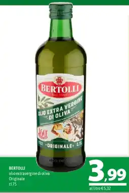 A&O Bertolli olio extravergine di oliva Originale offerta