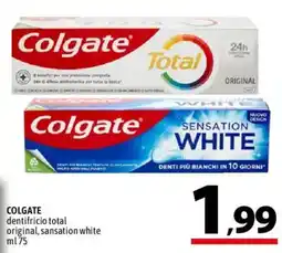 A&O Colgate dentifricio total original, sansation white offerta