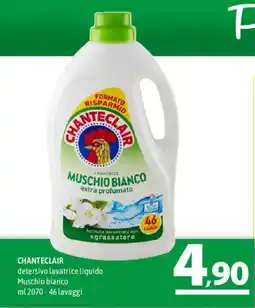 A&O Chanteclair detersivo lavatrice liquido Muschio bianco offerta