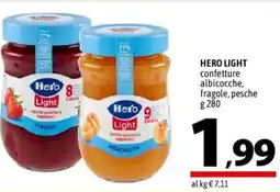 A&O Hero Light confettura albicocche, fragole, pesche offerta