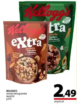 A&O Kellogg's cereali extra granola assortiti offerta