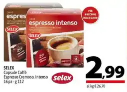 A&O SELEX Capsule Caffè Espresso Cremoso, Intenso offerta
