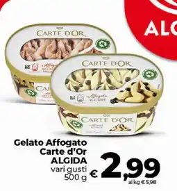 Ipercoop Radenza Gelato Affogato Carte d'Or offerta