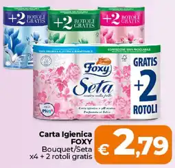 Ipercoop Radenza Carta Igienica FOXY Bouquet/Seta offerta