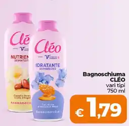 Ipercoop Radenza Bagnoschiuma Cléo offerta