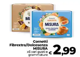 Ipercoop Radenza Cornetti Fibrextra/Dolcesenza offerta