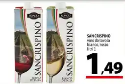 A&O San Crispino vino da tavola offerta
