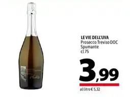 A&O Le Vie dell'Uva Prosecco Treviso DOC Spumante offerta