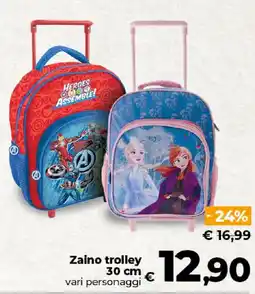 Ipercoop Radenza Zaino trolley vari personaggi offerta