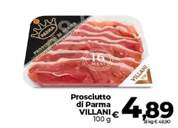 Ipercoop Radenza Prosciutto di Parma Villani offerta