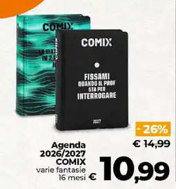 Ipercoop Radenza Agenda COMIX varie fantasia offerta