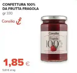 Tigre Confettura 100% da frutta fragola Consilia offerta