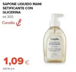 Tigre Sapone liquido mani setificante con glicerina Consilia offerta