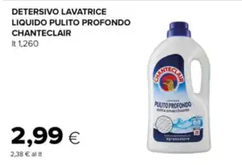 Detersivo lavatrice liquido pulito profondo Chanteclair
