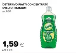 Oasi Detersivo piatti concentrato Svelto Titanium offerta