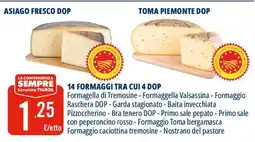 Tigros 14 formaggi tra cui 4 dop offerta