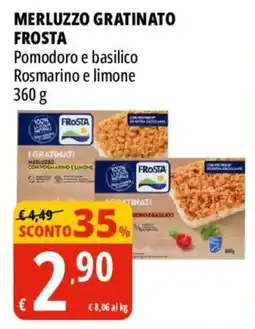 Tigros Merluzzo gratinato Frosta offerta