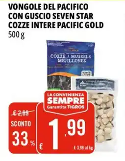Tigros Vongole del Pacifico con guscio Seven Star offerta