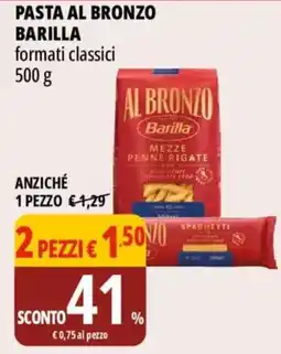 Tigros Pasta al bronzo Barilla offerta