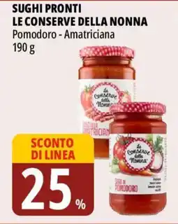 Tigros Le conserve della nonna Pomodoro - Amatriciana offerta