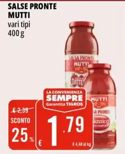 Tigros Salse pronte Mutti offerta