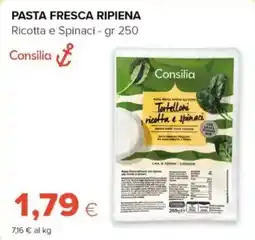 Tigre Tortelloni ricotta e spinaci Consilia offerta
