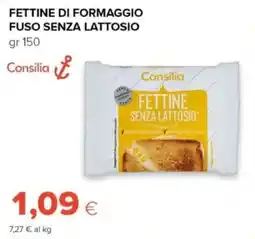 Tigre Fettine di formaggio fuso senza lattosio Consilia offerta