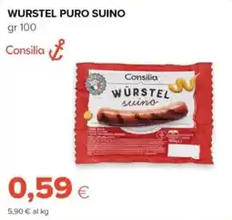 Tigre Wurstel puro suino Consilia offerta