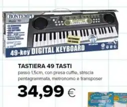 Oasi Tastiera 49 tasti Bontempi offerta