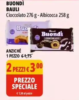 Tigros Buondì Bauli Cioccolato offerta