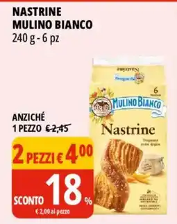 Tigros Nastrine Mulino Bianco offerta
